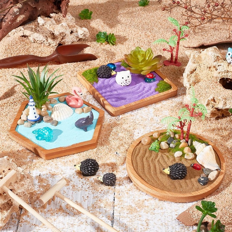 Japanese Miniature Zen Garden Kit Miniature Ocean Beach Sandbox