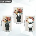 thumbnail image 7 of Yayeee Blank Wall Plate Cover 1-Gang 4.5"x2.7" Home Unused Decorative Outlet, Black Flowers, 7 of 7
