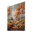 thumbnail image 2 of Designart "Birch Woods Autumn VI" Floral Print on Natural Pine Wood, 2 of 5