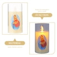 thumbnail image 2 of MasteelfCA Prayer Candle Led Candle Simulation Candle Small Night Light Virgin Mary Candle, 2 of 8