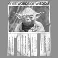 thumbnail image 2 of Womens Star Wars Yoda Words of Wisdom Racerback Tank, 2 of 4
