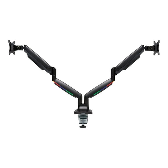 Kensington SmartFit One-Touch Height Adjustable Dual Monitor Arm - Mounting kit - adjustable arm - for 2 monitors - aluminum, plastic, steel - screen size: 13"-32" - C-clamp, grommet, desk-mountable