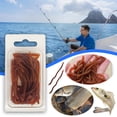 thumbnail image 1 of Cebo de lombriz de tierra 10 cm StickBaits para tacleadas de pesca de agua dulce 20pcs, 1 of 6