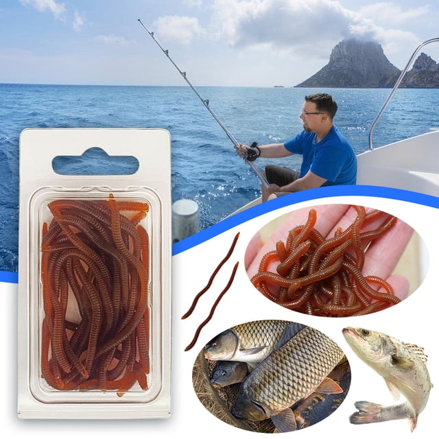 Cebo de lombriz de tierra 10 cm StickBaits para tacleadas de pesca de agua dulce 20pcs