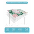 thumbnail image 4 of Quilt King Size Bedding Set, Spring Floral Checkered Reversible Summer Quilt 3 Pieces, Turquoise Pink Buffalo Plaid Lightweight Bedspreads Coverlets with 2 Pillow Shams for All Seasons, 4 of 5