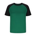 thumbnail image 4 of Timegard Womens Tops Drop Shoulder Color Block Short Sleeve Crewenck Casual Loose Comfy Tee Shirts, 4 of 7