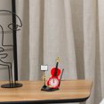thumbnail image 4 of KAKOWELY Plastic Desk Clock Violin Shape Alarm Clock Desk Ornament Clock (Random Color),10.83"X3.58"X0.91", 4 of 5