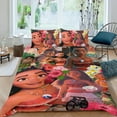 thumbnail image 2 of Moana Princesa Conjunto de sábanas temático, trío de piezas, cómodo y amigable con la piel, diseño único, regalo de decoración para el hogar para familiares, amigos y fans,140cm *210cm, 2 of 6