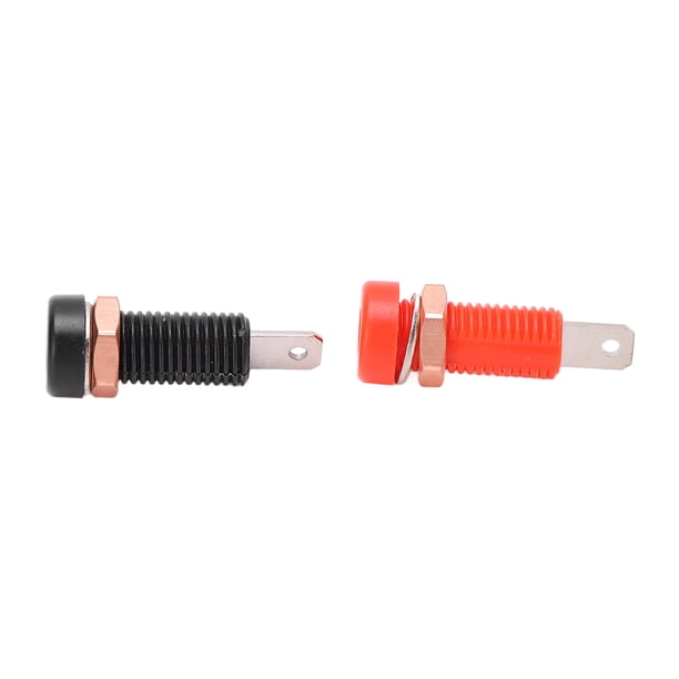 Conector 10 Uds. Conectores Tipo Banana Material DE LATÓN Orificio De 4mm/0,2 Pulgadas Resistencia De Aislamiento Máximo 24A Conector Hembra 30V-60V