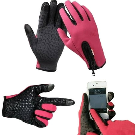 Warm Sports Cycling Camping Hiking Touch Screen Windproof Fleece Gloves