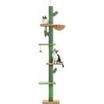 thumbnail image 1 of Floor to Ceiling Cat Tree  Tall Cat Tower Inches Adjustable  Cactus Cat Tree with Extra Thick Scratching Posts  Replaceable Hammock and Soft Perch for Indoor Cats, 1 of 6