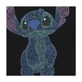 thumbnail image 4 of Disney Women’s Lilo and Stitch Sweatshirt, Chenille Patch and Embroidery Stitch Pullover Sweatshirt Black - XS, 4 of 5