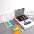 thumbnail image 2 of Weekly Pill Organizer with 21 Grids Easy Open Organizer Flip Cover Leak Proof Travel Safe Pill Box for Health Supplements, 2 of 8