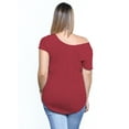 thumbnail image 3 of Awkward Styles Plus Size Off The Shoulder Shirt Casual Loose Shirts for Women Oversized Tshirt Plus Size Clothing for Women Off Shoulder Tops for Women Curvy, 3 of 5
