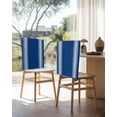 thumbnail image 3 of nqOlkjepod Blue Striped Chair Covers Set of 8, Decorative Chair Back Cover, Farmhouse Blue White Stripes Dining Room Chair Slipcovers Removable Chair Protectors Covers for Party Banquet, 3 of 7
