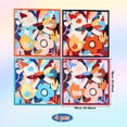thumbnail image 6 of SPOKKI 4 PCS Large Satin Square Head Scarf for Women, 35" Silk Floral Hair Bandanas for Hair Wrapping & Handbag Accessory, 6 of 7