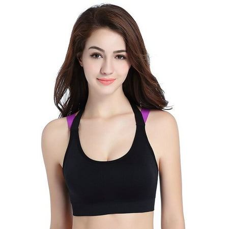 

ANXINDABX Yoga Sports Bra Full Cup quick dry Top Shockproof Cross Back Push Up Workout Bra For women Gym Running Jogging Fitness Bra