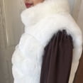 thumbnail image 4 of Chaleco de piel sintética con cuello alto para mujer, abrigo de imitación de zorro artificial, moda de otoño e invierno, novedad de 2023, 4 of 5