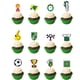 thumbnail image 3 of Decoraciones de cumpleaños de fútbol, globos de película de aluminio, vajilla, platos, vasos, servilletas, manteles, suministros para fiestas de baby shower, 3 of 5