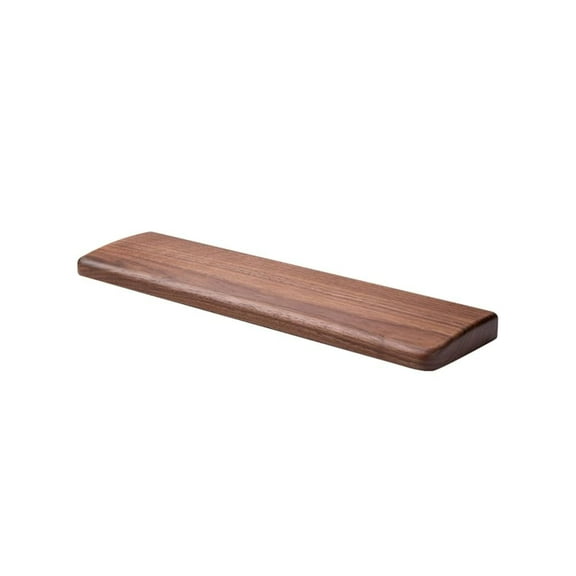Zhihuico Black Walnut Keyboard Wrist Rest, Ergonomic Design, 300mm for 60-Key Keyboards, Rounded Edges, Premium Wooden Material