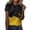 W, variant on TShirts for Women Vintage Cute Summer Tops Loose Tunic for Womens Casual Summer Tops Floral Short Sleeve Round Neck Tee T Shirt Flower Printed Loose Blouse Yellow 2Xl