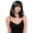 Black, variant on Underwraps Red Long Bob Wig with Bangs, Glueless Bob Wigs for Cosplay, Costume, Party Wigs for Women & Men One Size