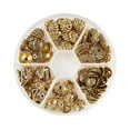 thumbnail image 2 of GKNET 120pcs/box Antique Golden Tibetan Style Alloy Bead Caps Jewellery Making 9~13mm, 2 of 4