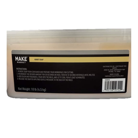 Make Market 10lb. Honey Soap Base.