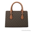 thumbnail image 2 of Michael Kors Womens Sheila Small Faux Saffiano Leather Satchel (Brown) 35S3G6HS5B-847, 2 of 4