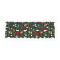 thumbnail image 2 of Christmas Window Curtains, Holiday Decorations, Festive Christmas Style Window Drapery for Holiday Home Decor, Red White Green Polyester Hanging Curtain for Christmas Tree Themed Scene, 2 of 7