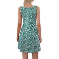 thumbnail image 3 of OutfitShow Summer Dresses for Women Casual Sleeveless Sundresses Floral Beach Short Dress with Pockets, 3 of 7