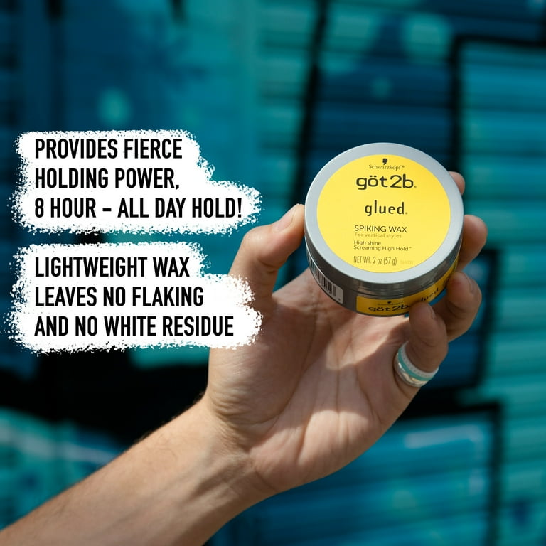 got2b Glued Spiking Hair Wax, Fierce Hold, 2 oz, high shine