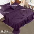 thumbnail image 2 of King Bed Sheet Set Piece Bedding Soft Brushed Microfiber Fabric Shrinkage & Fade Easy Care (), 2 of 7