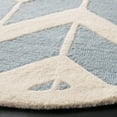 thumbnail image 2 of SAFAVIEH Cambridge Austyn Geometric Wool Area Rug, Blue/Ivory, 6' x 6' Round, 2 of 6