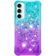 thumbnail image 2 of Case for Samsung Galaxy S23 FE, Galaxy S23 FE Case Liquid Cute Clear Glitter Shockproof Anti-Scratch Soft TPU Protective for Girls Women Phone Case for Samsung Galaxy S23 FE Gradient Blue, 2 of 15