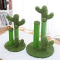 thumbnail image 3 of Cat Scratching Post Cactus Cat Scratcher Featuring with 3 Scratching Poles and Interactive Dangling Ball, 3 of 12