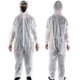 thumbnail image 1 of Traje protector desechable Mono con capucha Pintura Pulverización Ropa de seguridad (Blanco, L), 1 of 8