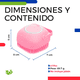 thumbnail image 4 of Cepillo Masajeador De Silicona Con Dispensador De Shampoo Para Mascotas  Xtellar rosa, 4 of 4