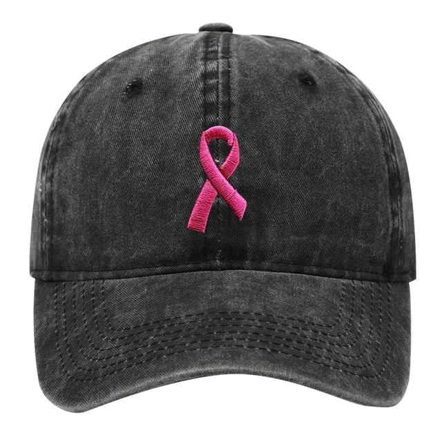 TIEVOSA UniCancer International Publicity Day Ribbon Embroidered Hats Baseball Hats Outdoor Sports Hats Hop Hat Letters