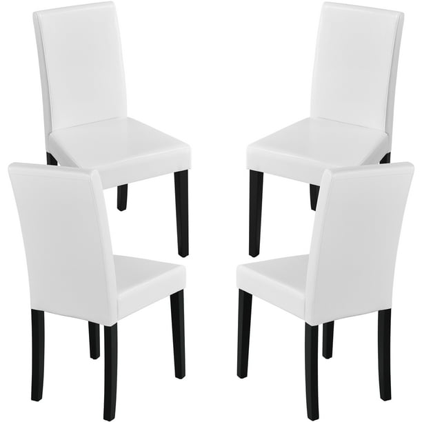 Topeakmart 4pcs Modern Dining Room Chairs High Back Padded Kitchen