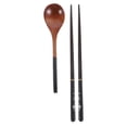 thumbnail image 5 of Tineasur Wooden Tableware Set Black Simple Retro Elegant for Home and Travel 1Set, 5 of 8