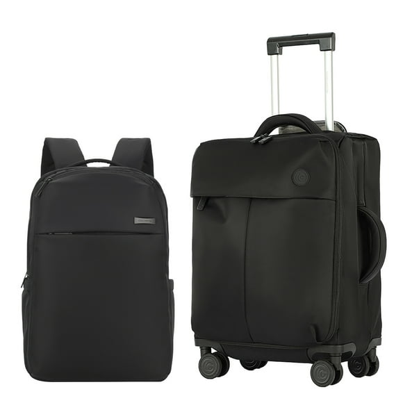 Combo Maleta de viaje + Mochila Dott Equipaje Carry On Cabina Color negro