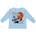 thumbnail image 3 of Inktastic Little Brother and Biggest Fan Basketball Player Boys Long Sleeve Toddler T-Shirt, 3 of 5