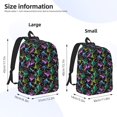 thumbnail image 5 of Geaub snails 1 durable canvas backpack: stylish, lightweight, and spacious with adjustable straps, 5 of 7