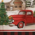 thumbnail image 4 of Elrene Home Fashions Vintage Christmas Tree Farm Holiday Rectangle Tablecloth, Multicolor, 60" x 102" Rectangle, 4 of 4
