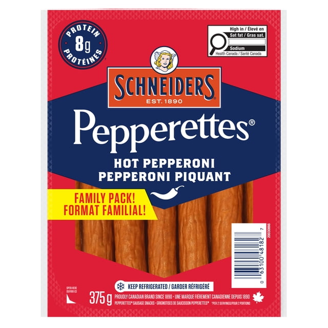 Schneiders Bâtonnets de saucisson pepperoni piquant Pepperettes® 375 g