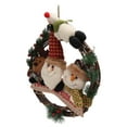 thumbnail image 1 of Christmas Wreath For Door Window Decor, Fadeless Durable, Rattan Style, Rich Bright Colors, Joyful Vibes, 1 of 8