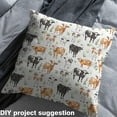 thumbnail image 2 of jejeloiu Cute Highland Cow Fabric by the Yard 2 Yards,Country Farmhouse Lodge Room Decor Fabric by the Yard,White Brown Black Fabric for Sewing For Child,Breathable Bedroom Decorative, 2 of 6