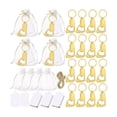 thumbnail image 1 of 20 Pzas Regalo De Baby Shower Huellas Llaveros Saca Corchos DORADO, 1 of 4