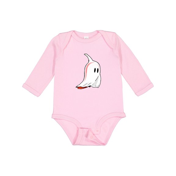 Inktastic Cute Ghost Pepper Boys or Girls Long Sleeve Baby Bodysuit